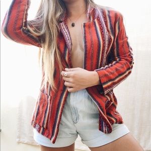 Vintage Mexican Blanket Jacket